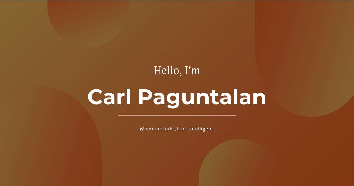 Carl Paguntalan