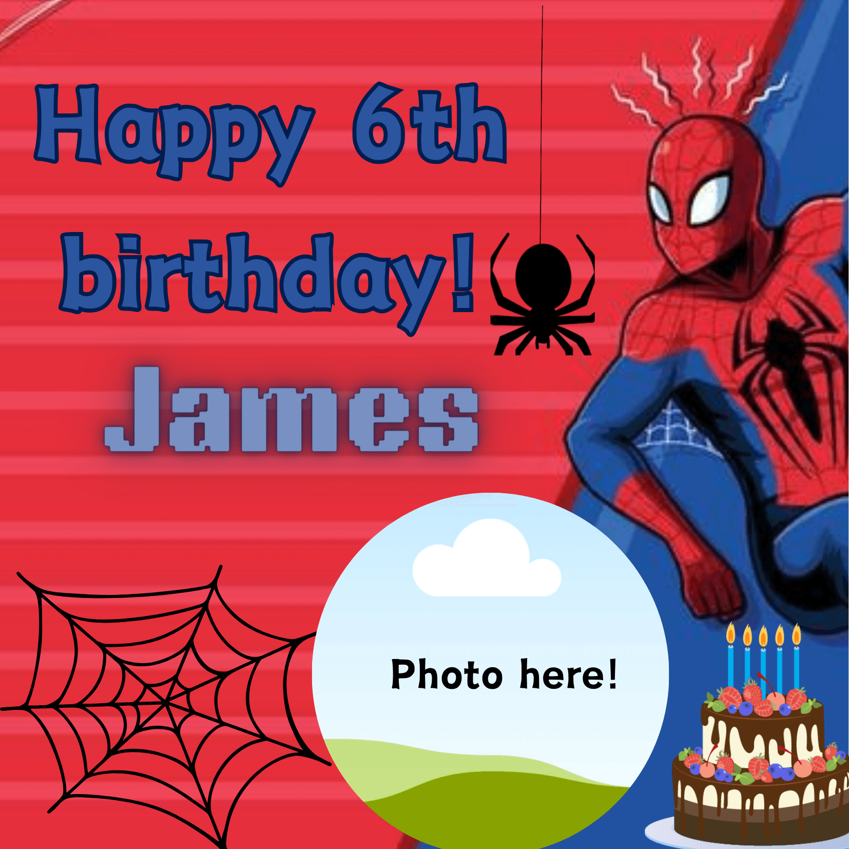 Spiderman Layout Template Spiderman Background For Birthday Tarpaulin Design ...
