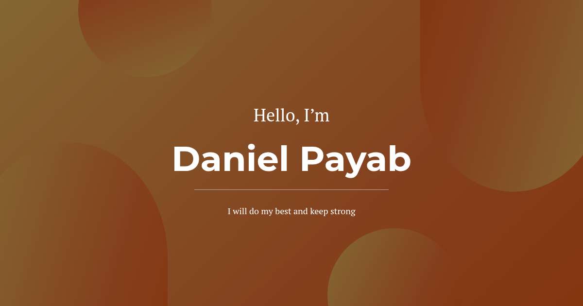 Payab Window Daniel Payab