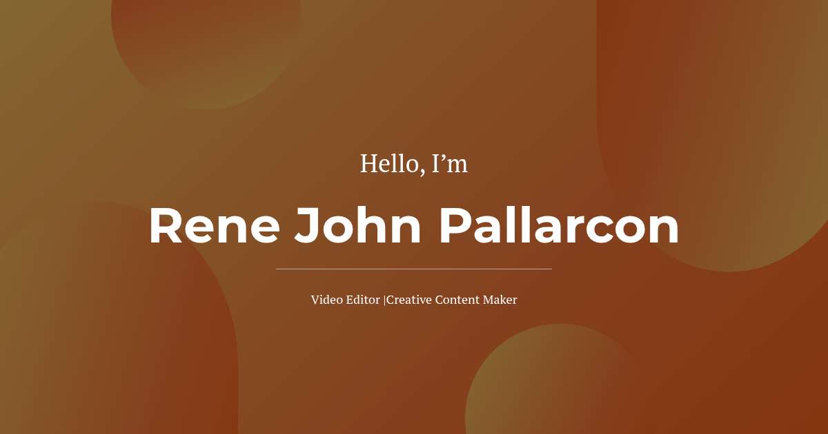 John Rene Rene John Pallarcon