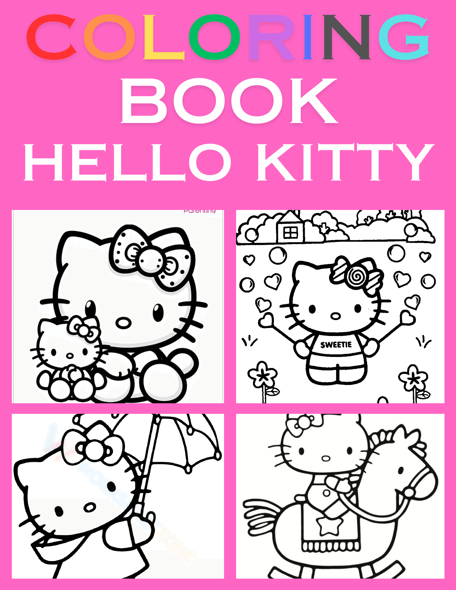 Kids Coloring Pages Hello Kitty