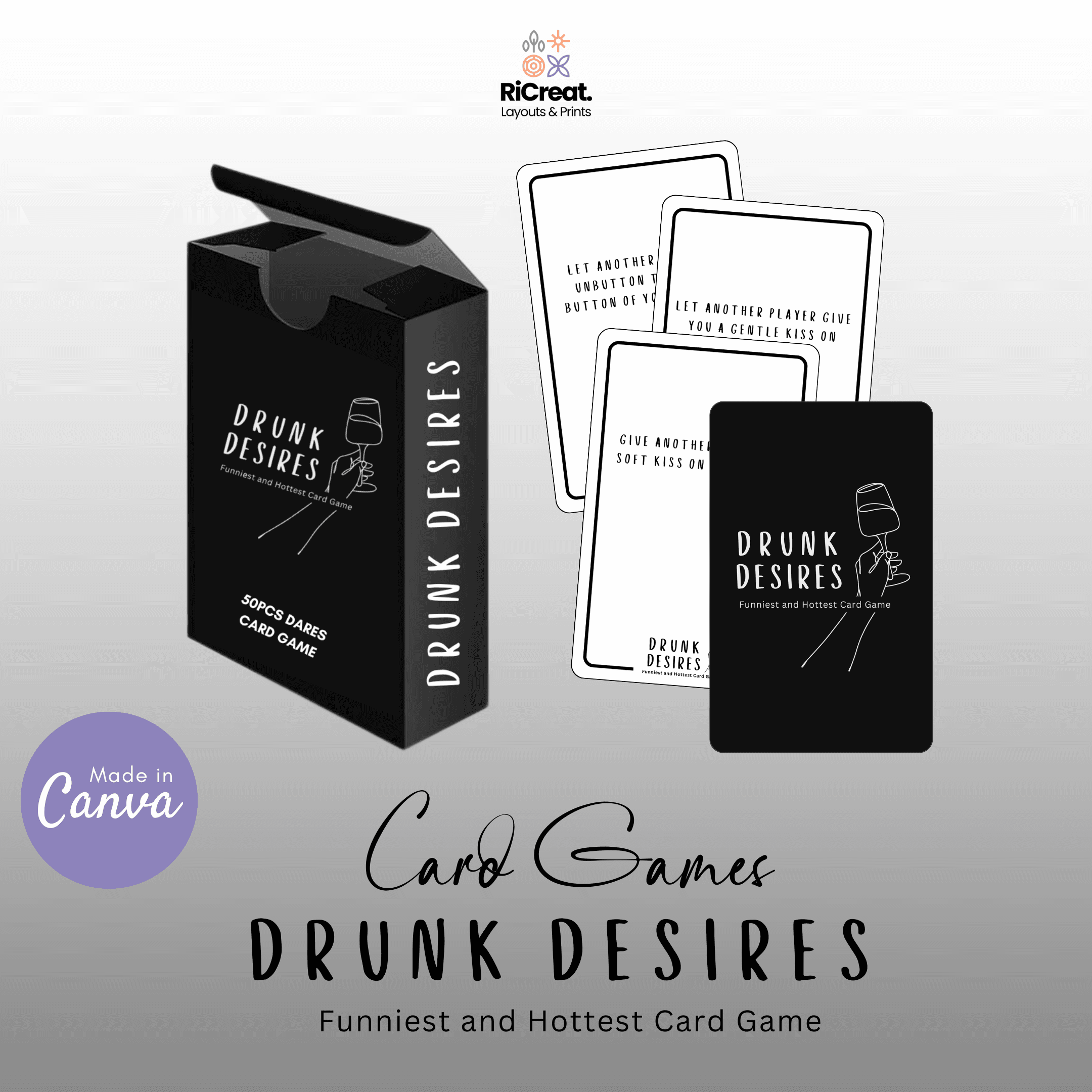 Drunk Desire Card Game: Funniest and Hottest Card Game for Party and any  occasions (Canva Editable) by riagonzales - Raket.PH