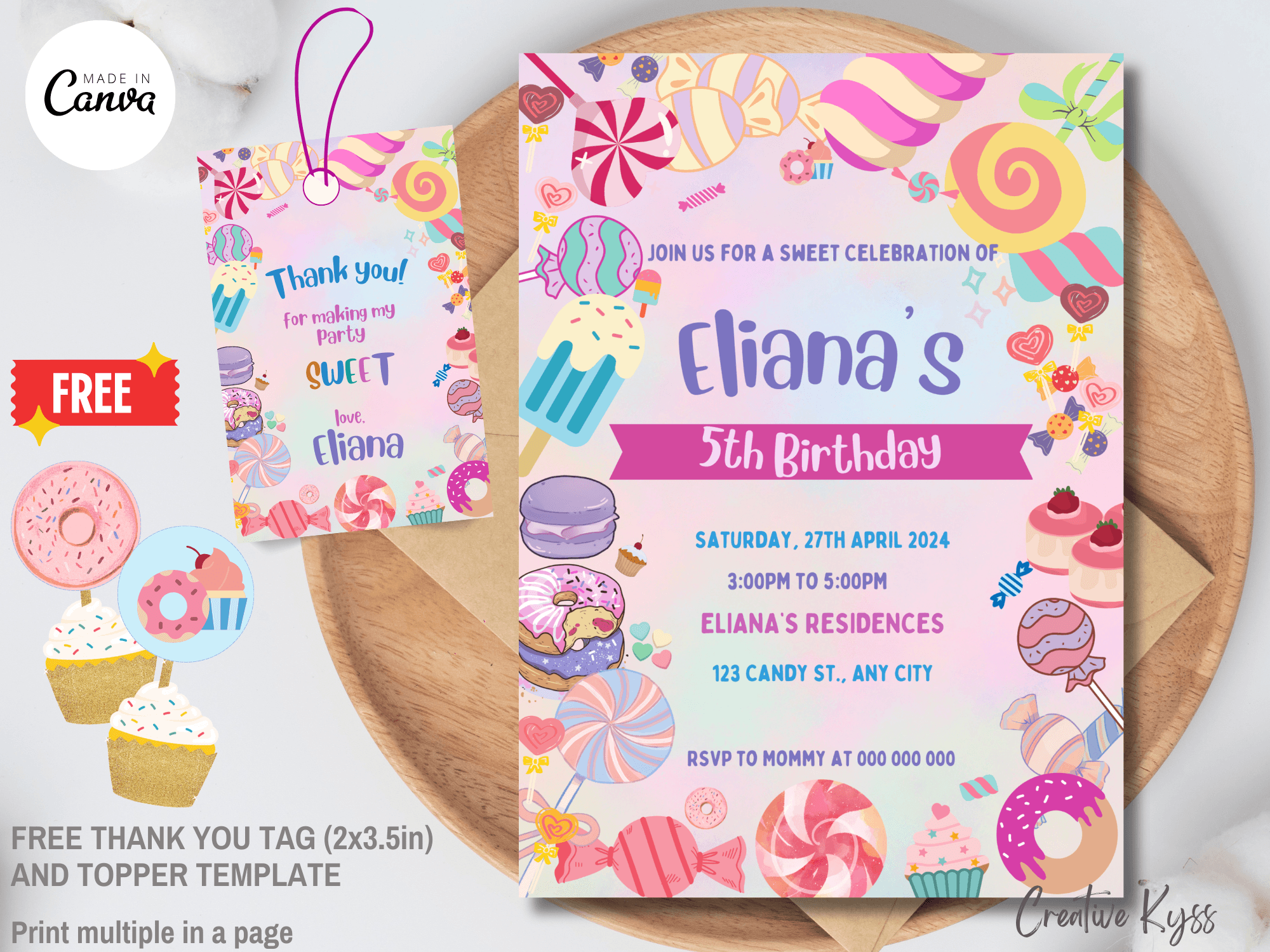 candyland-theme-birthday-party-invitation-editable-with-free-thank-you-tag-and-cupcake-toppers-by-creativekyss-raket-ph for Free Printable Candyland Birthday Invitations Candyland Theme Birthday Party Invitation - Editable with Free Thank You Tag and Cupcake Toppers by creativekyss - Raket.PH for Free Printable Candyland Birthday Invitations