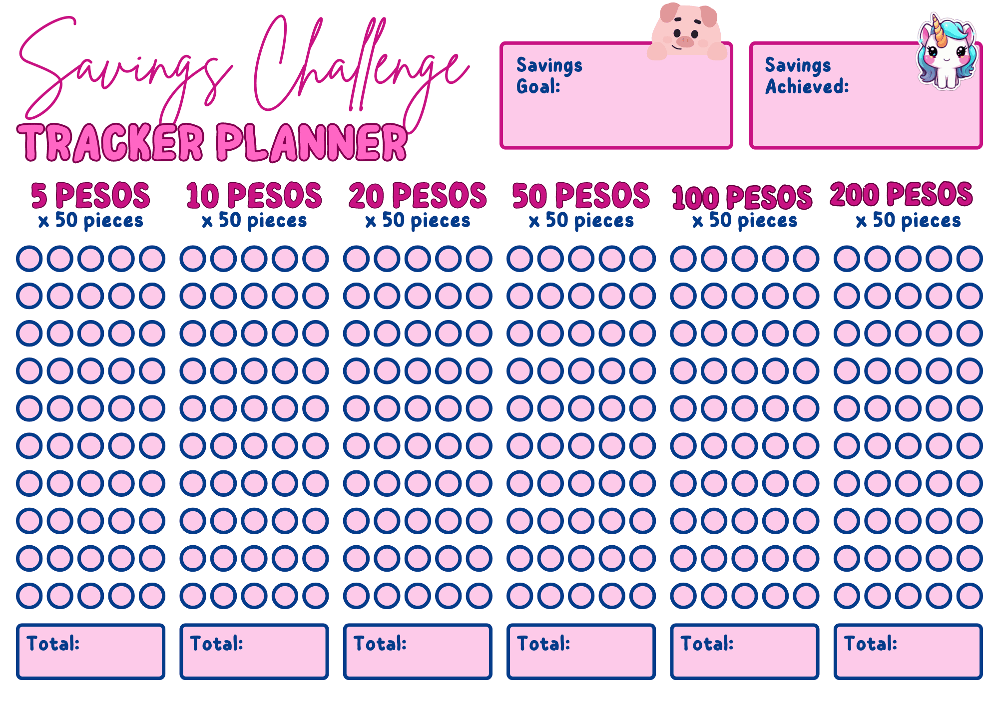 ipon challenge template for kidsdjuntillo25 - raket.ph