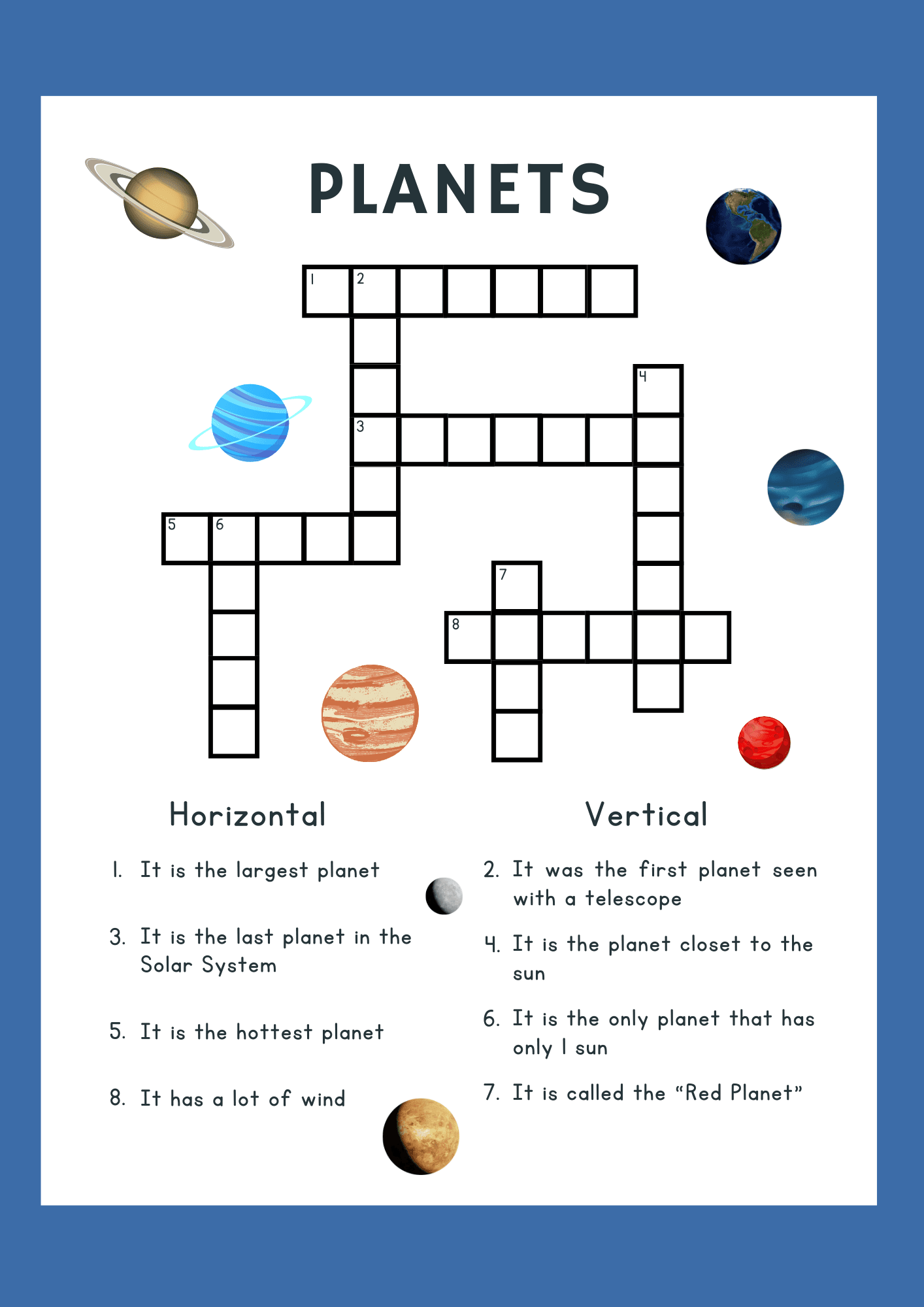 Solar System Crossword Worksheet Astronomy Crossword Puzzle Solar System Crossword Worksheet Astronomy Crossword Puzzle