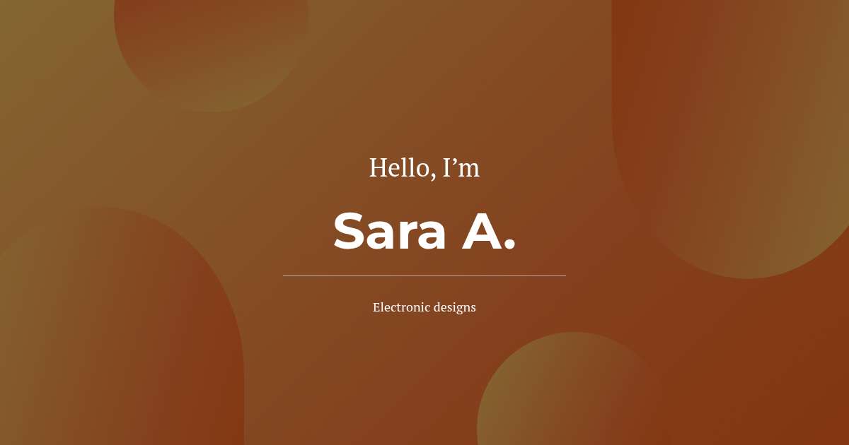 Sara Digitizing Sara A.