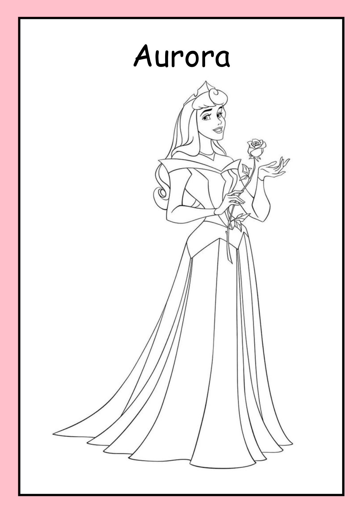 Princess Aurora Coloring Pages - 3 7eb959bcc8 