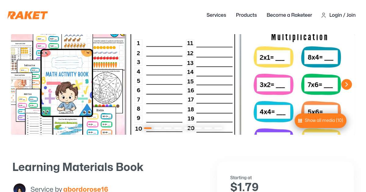 Learning Materials Book by mathbook19 - Raket.PH