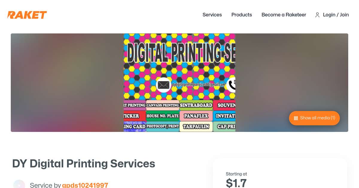 DY Digital Printing Services by gpds10241997 - Raket.PH