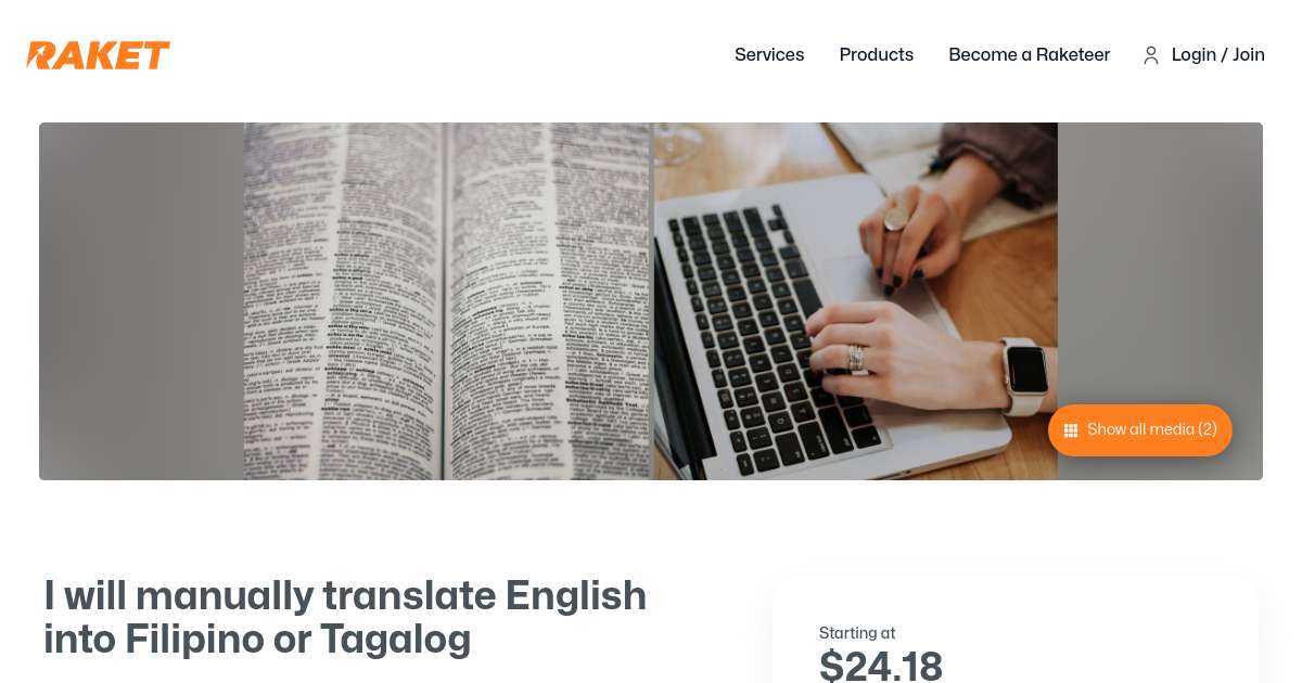 I will manually translate English into Filipino or Tagalog by ...