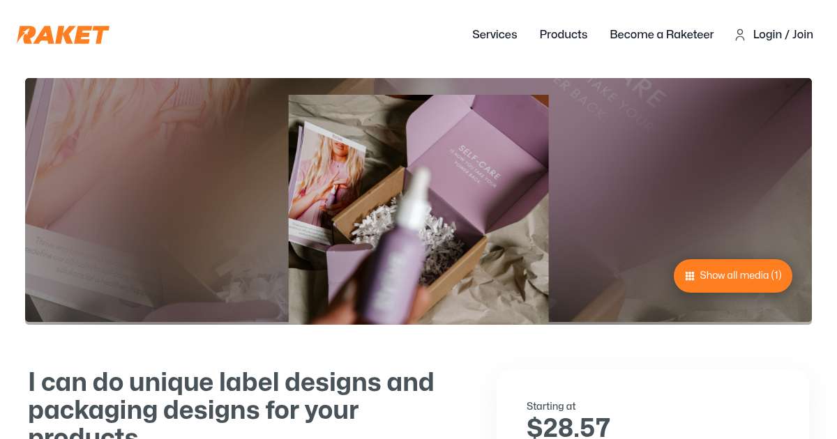 I can do unique label designs and packaging designs for your products ...