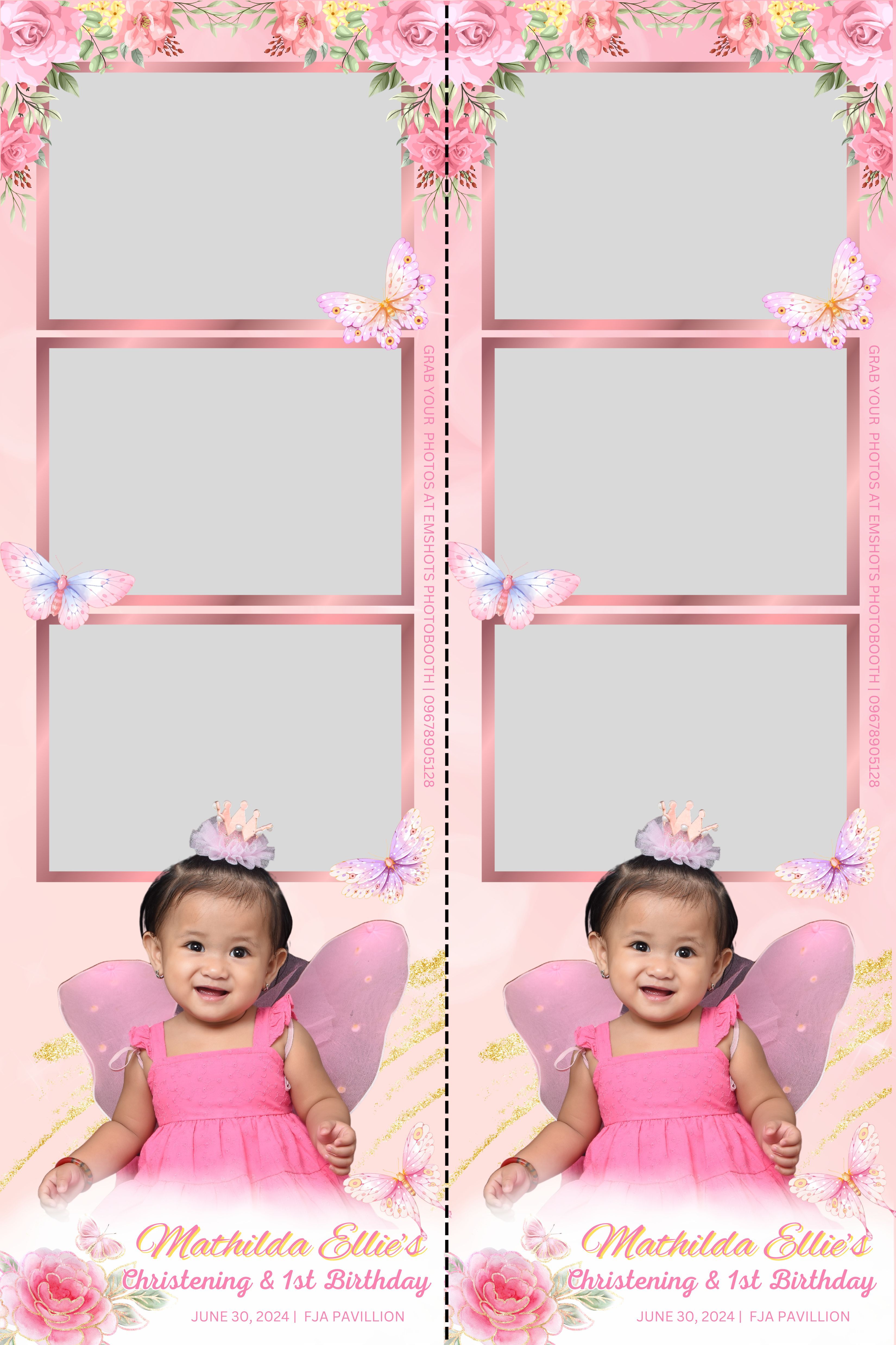 Photo Bot Layout Baptism Photo Booth Layout Baptism Photo Booth Template In PSD, PDF,