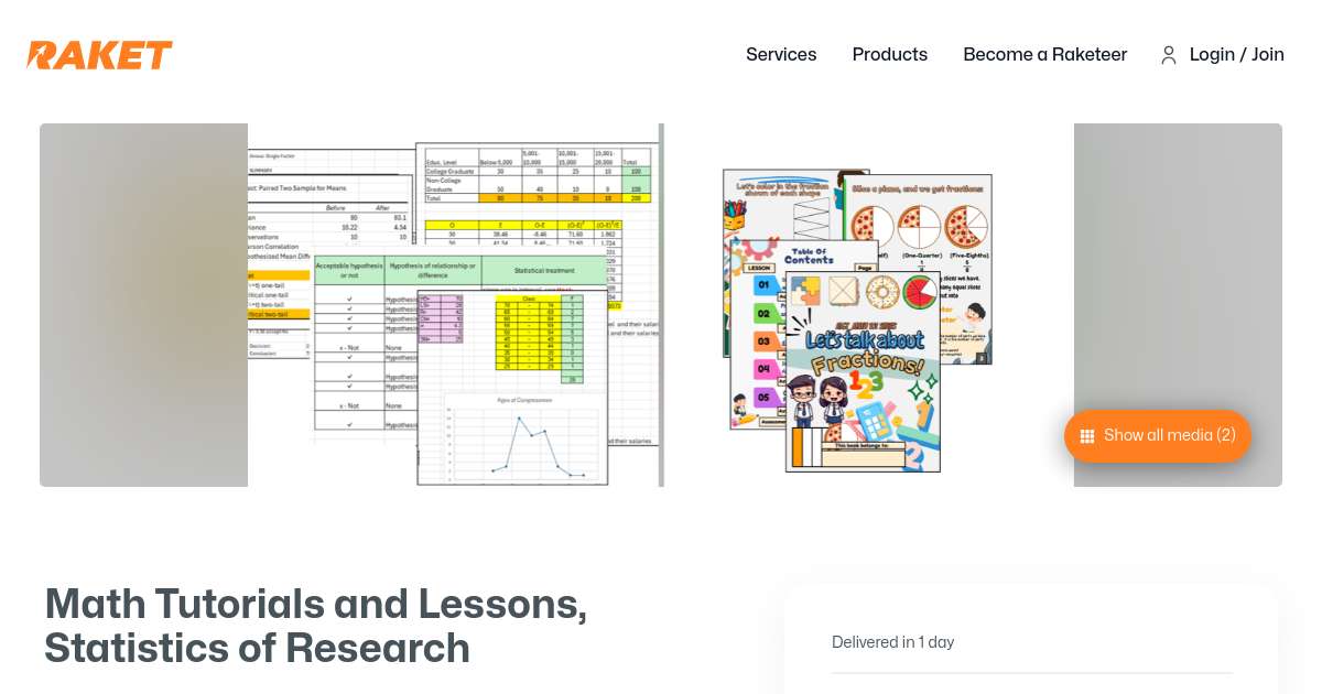 Math Tutorials and Lessons, Statistics of Research by algt1395 - Raket.PH
