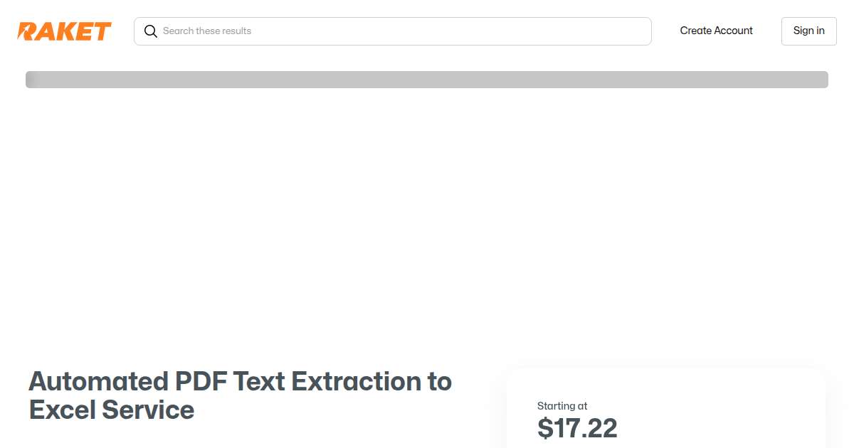 Automated PDF Text Extraction to Excel Service by kingjuan - Raket.PH