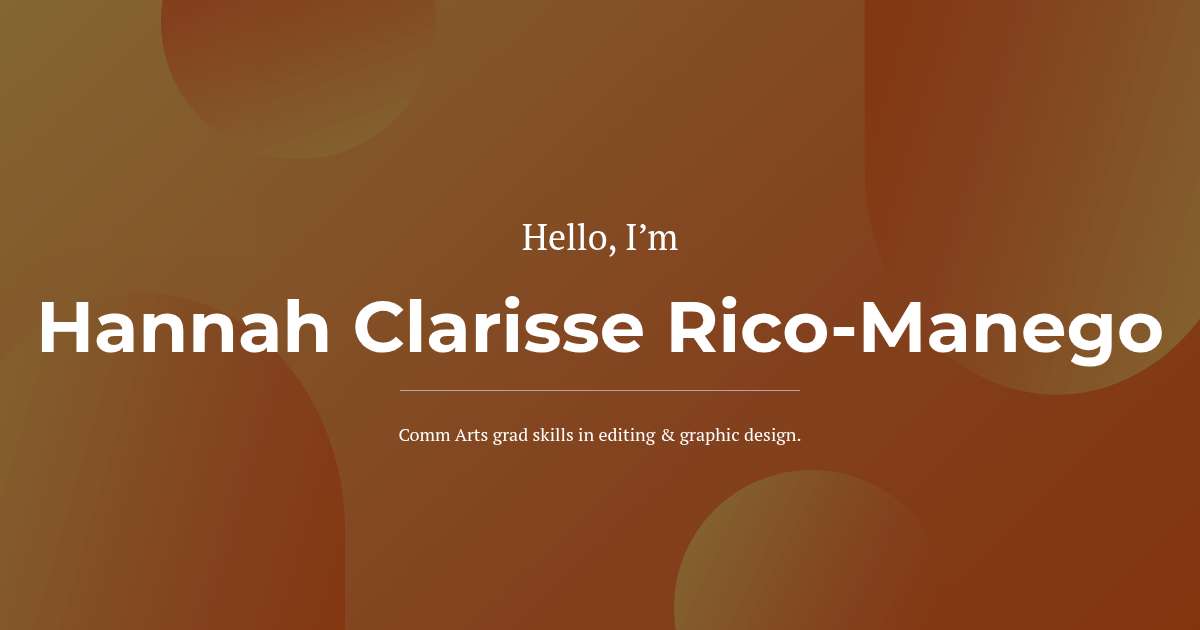 Hannah Clarisse Rico-Manego