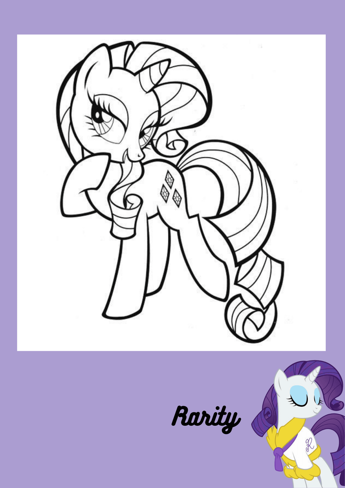 Baby Rarity Coloring Pages Baby Rarity By MarianHawke On DeviantArt