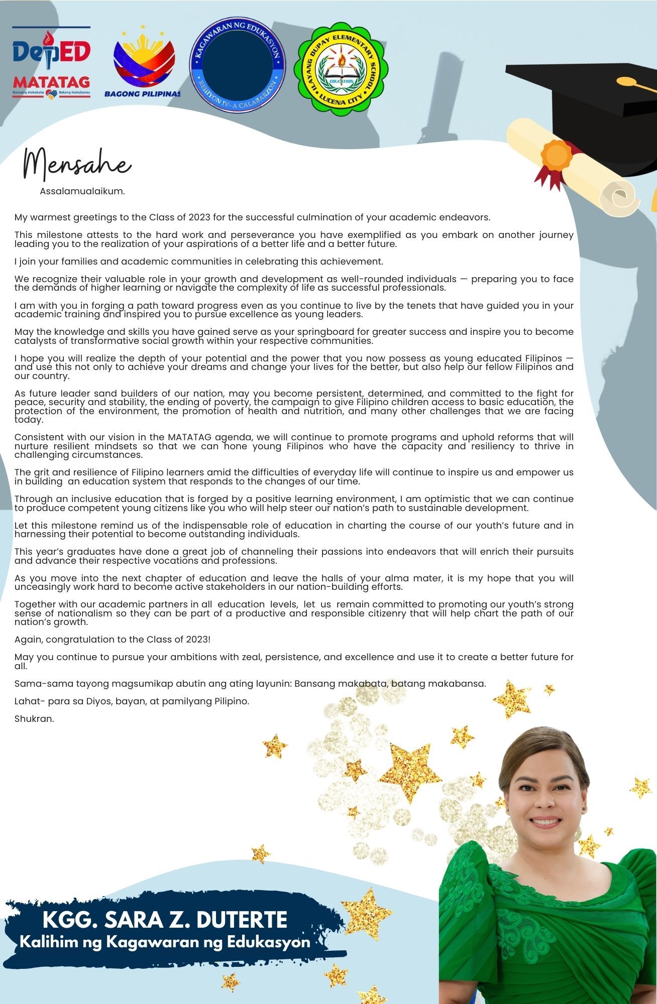 5th Grade Graduation Program Template Latest Ethnic Design Graduation