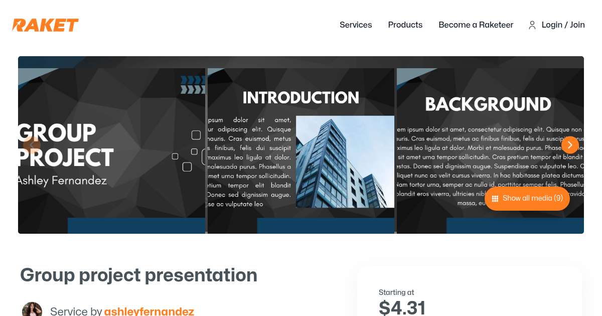 Group project presentation by ashleyfernandez - Raket.PH