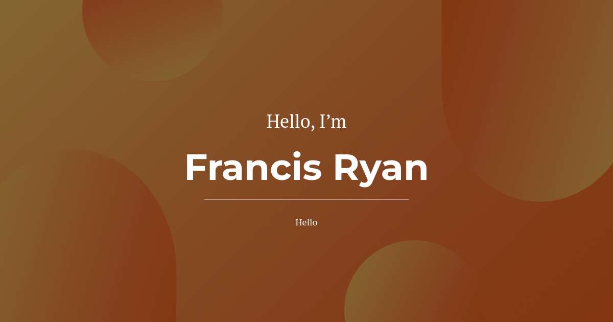 Francis Ryan