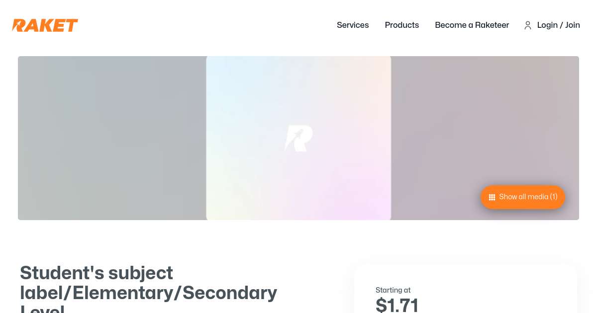 Student's subject label/Elementary/Secondary Level by ...