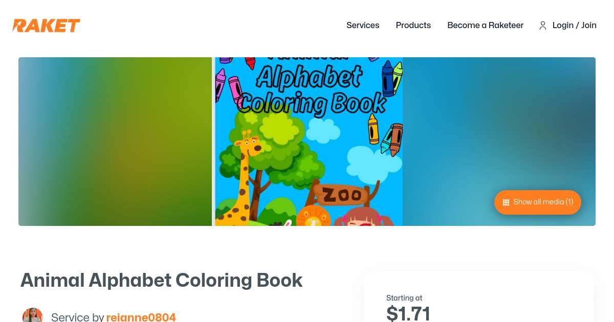 Animal Alphabet Coloring Book by reianne0804 - Raket.PH