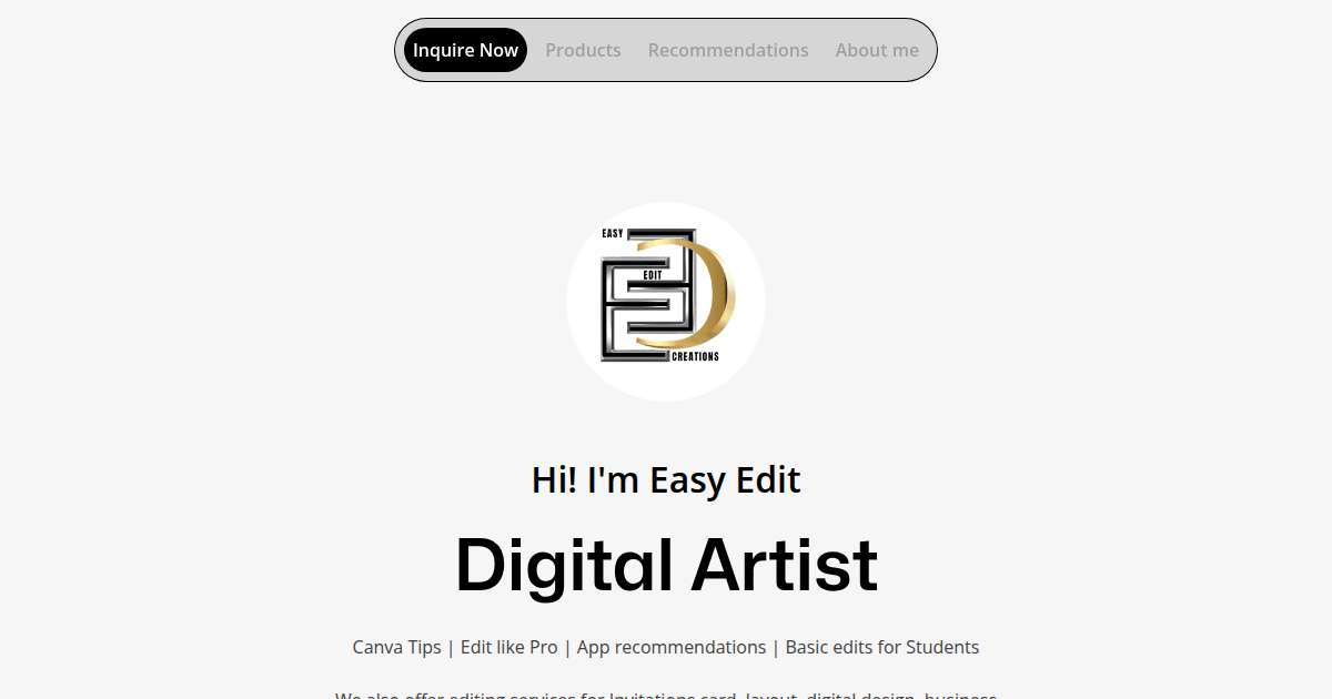 Easy Edit Creations