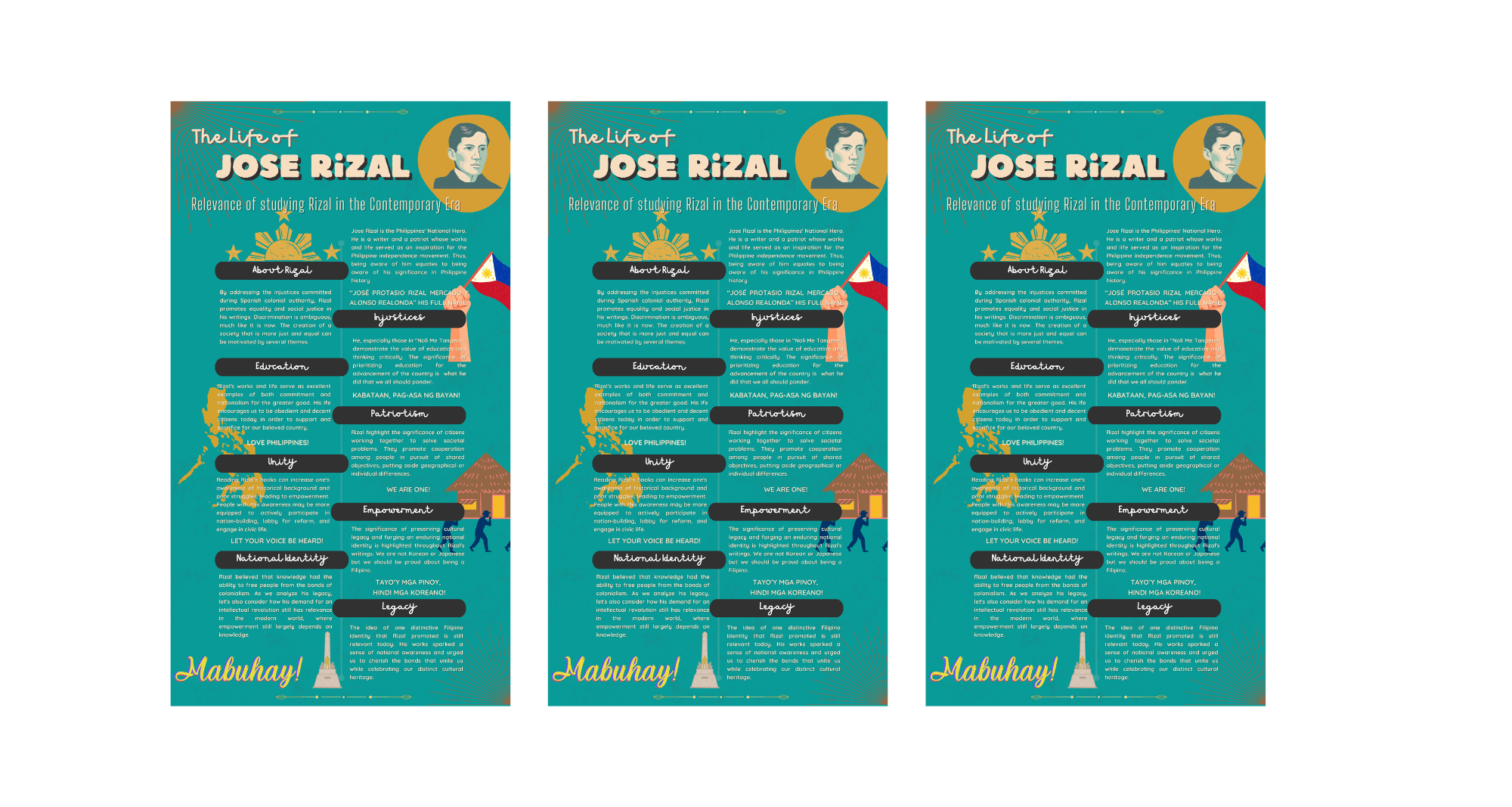 Rizal Higher Education Infographic