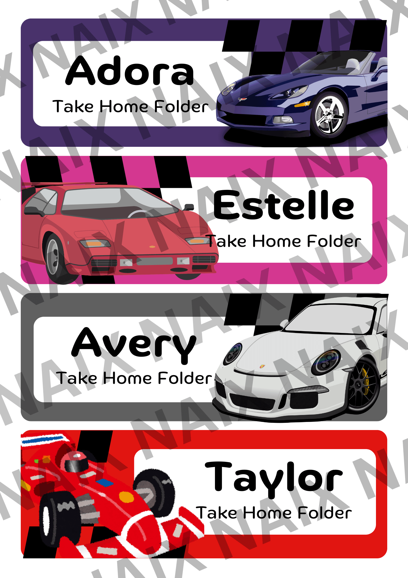 Notebook Labels for kids by 09nightmare_dream - Raket.PH for Car Name Tags Free Printable