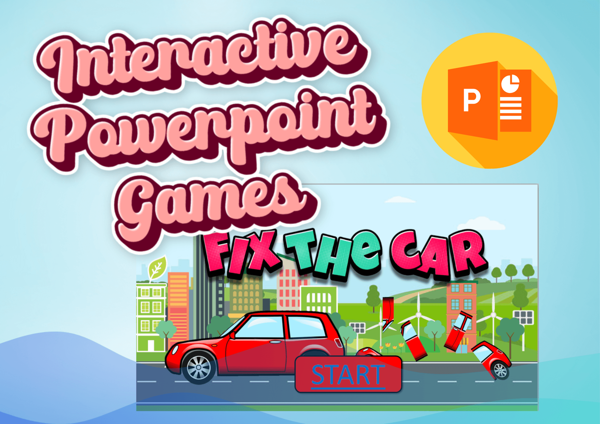 Fix the Car - Interactive Powerpoint Games by larrypacheco888 - Raket.PH