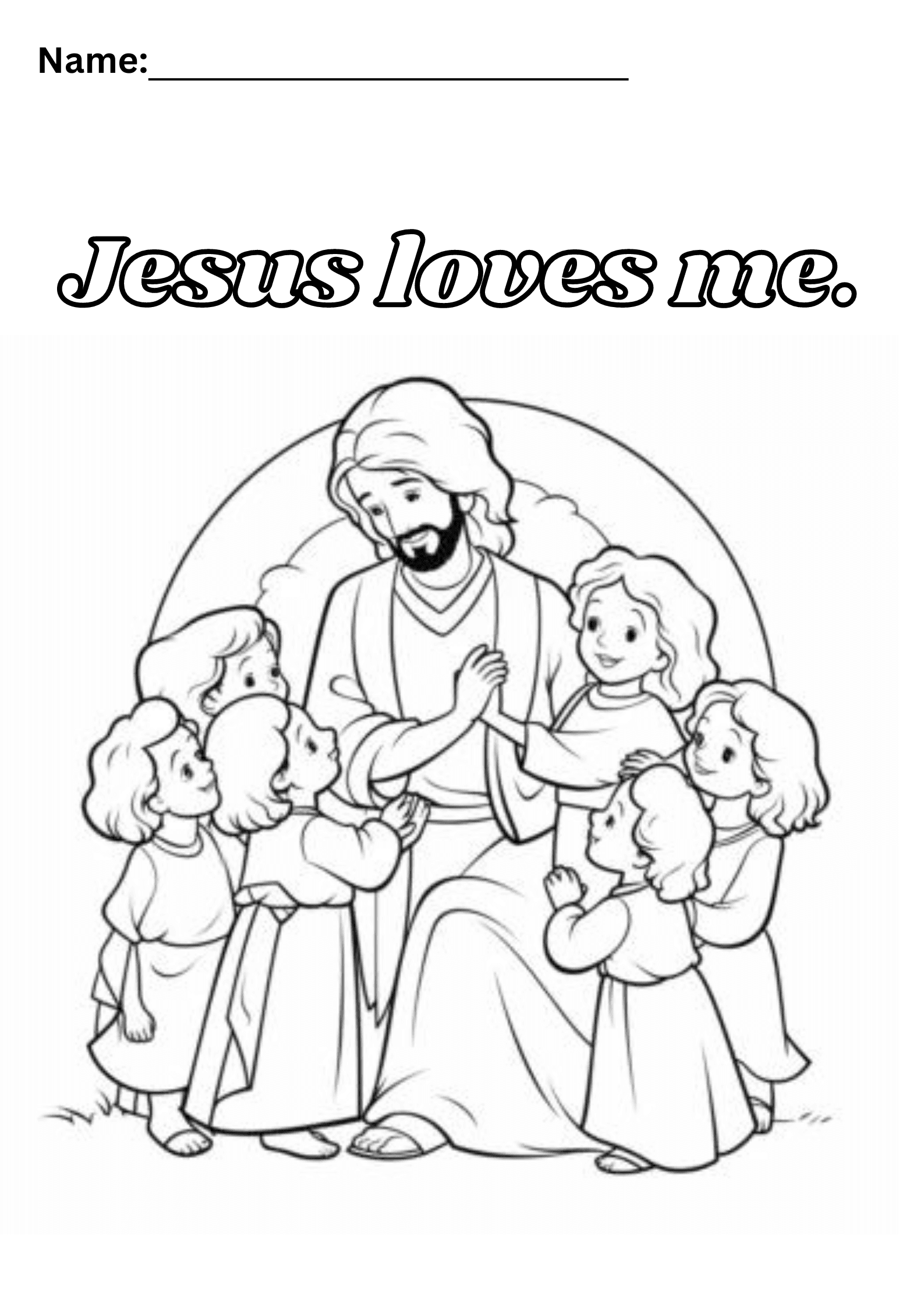 Free Sunday School Printables Coloring Pages