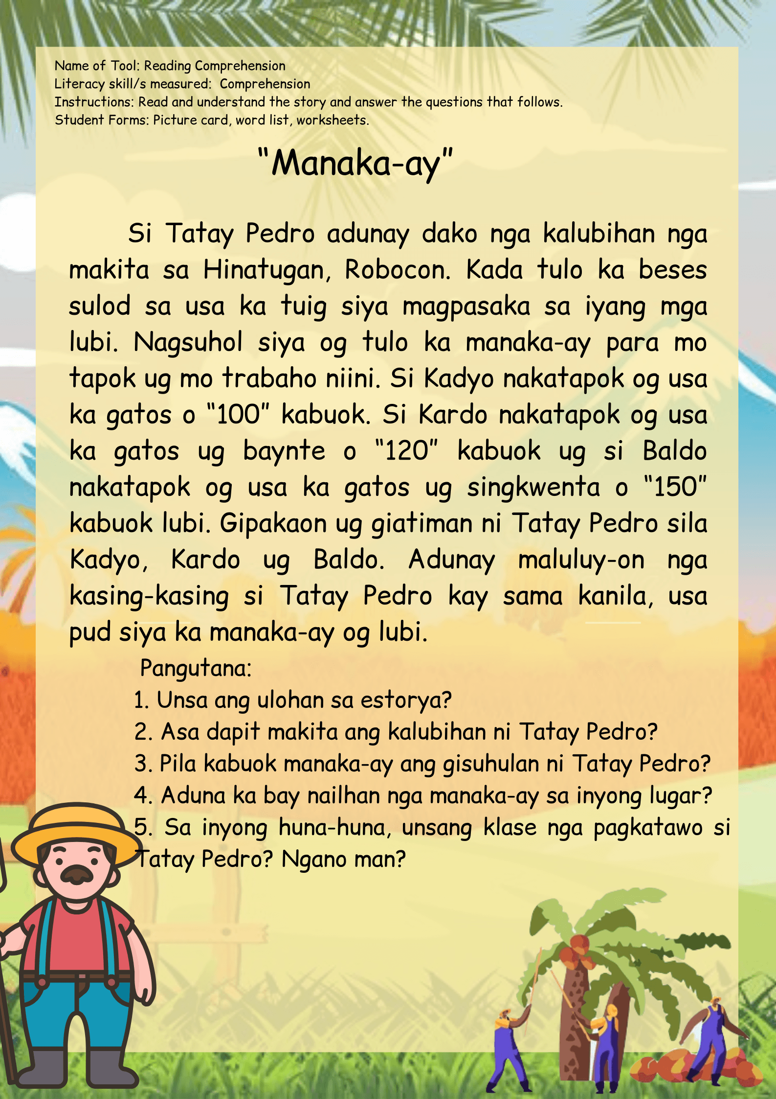 Short Story Examples Filipino