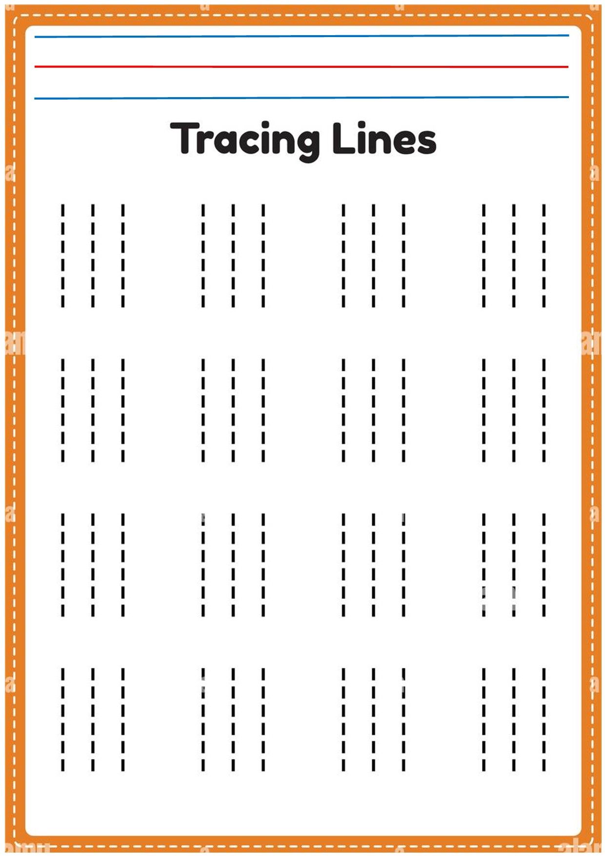 Tracing Paper For Kids Lines