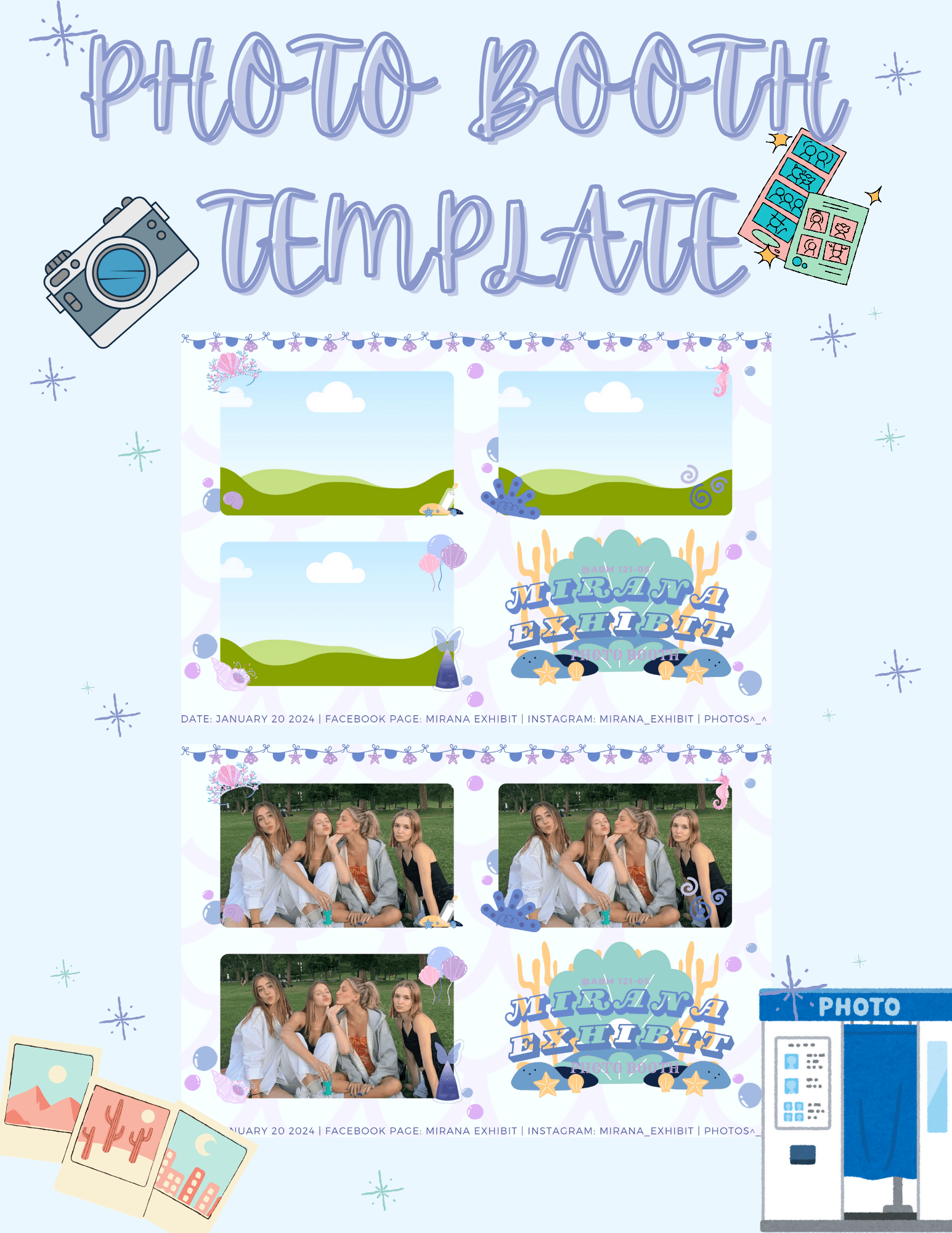 Photo Booth Example Layout Baptism Photo Booth Layout Baptism Photo Booth Template In PSD, PDF,