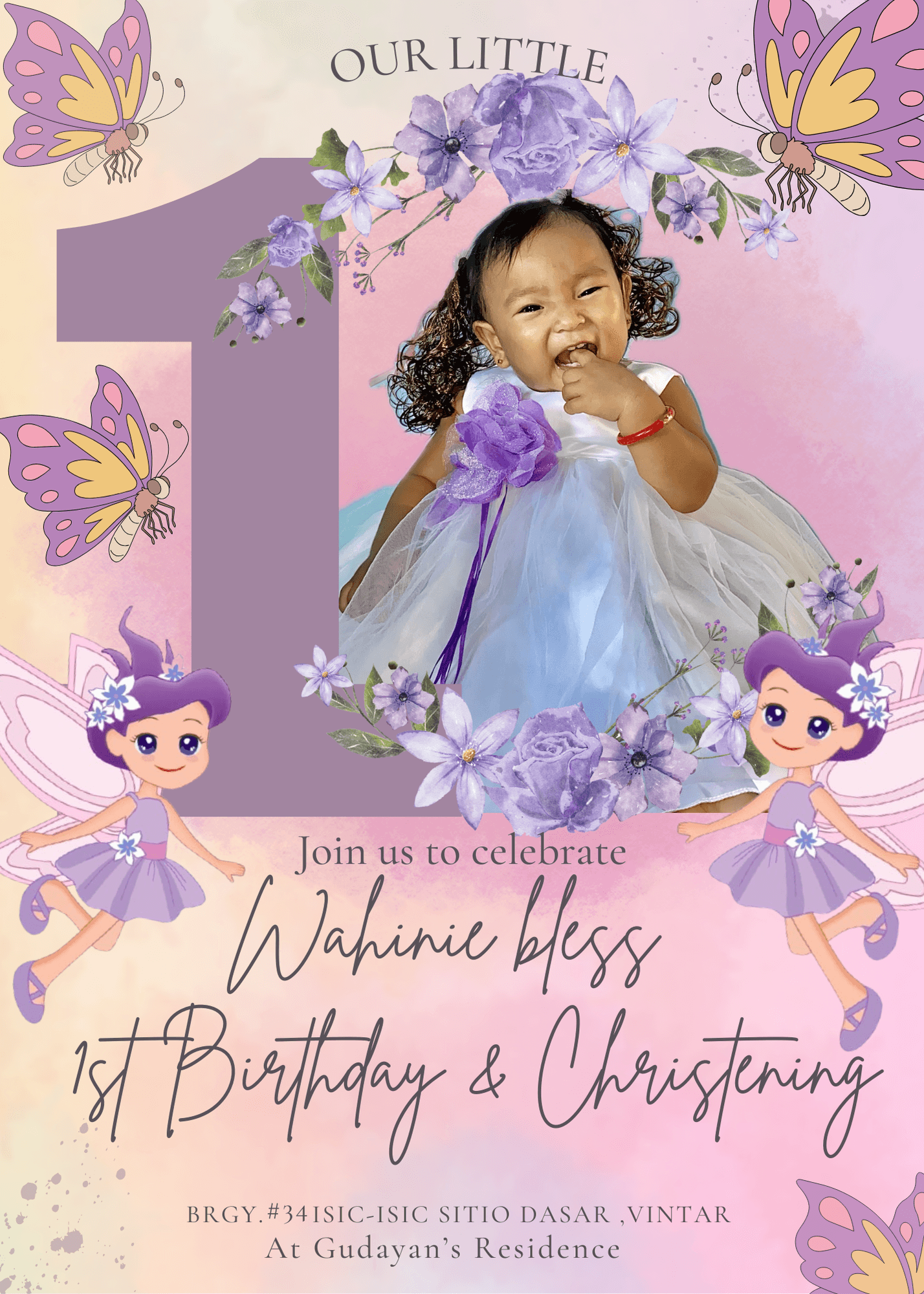 An invitation template for Christening by noelynflores20 Raket.PH