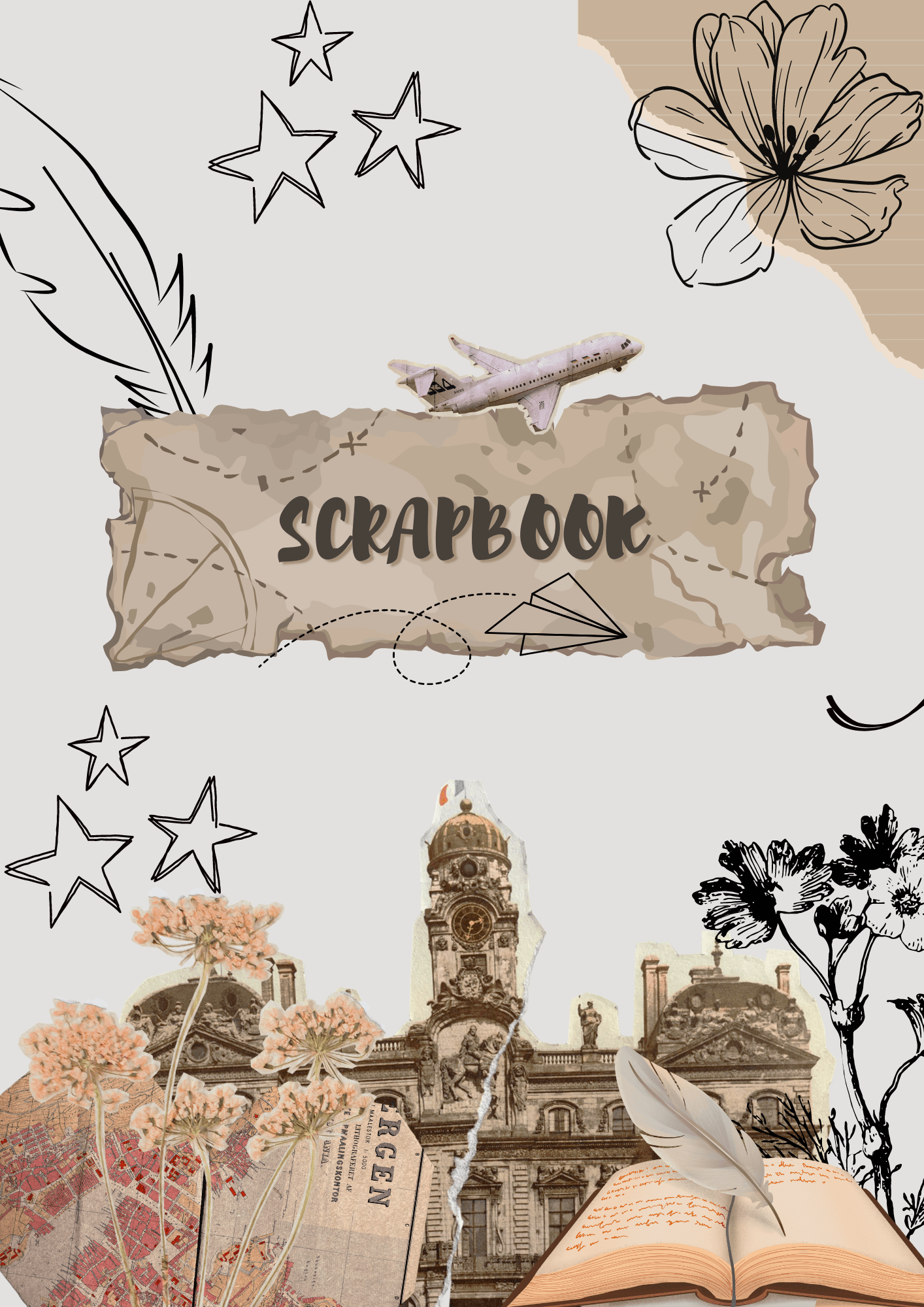 Scrapbook Cover Design Printable