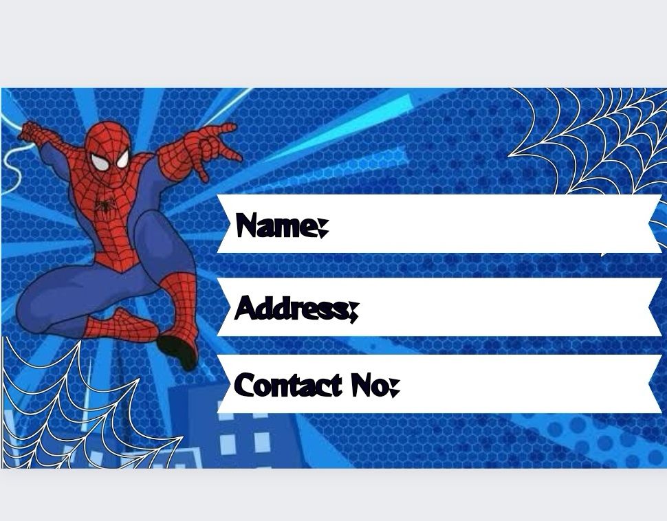 Name Tag Spider man Theme by joeganda9 - Raket.PH name-tag-spider-man-theme-by-joeganda9-raket-ph