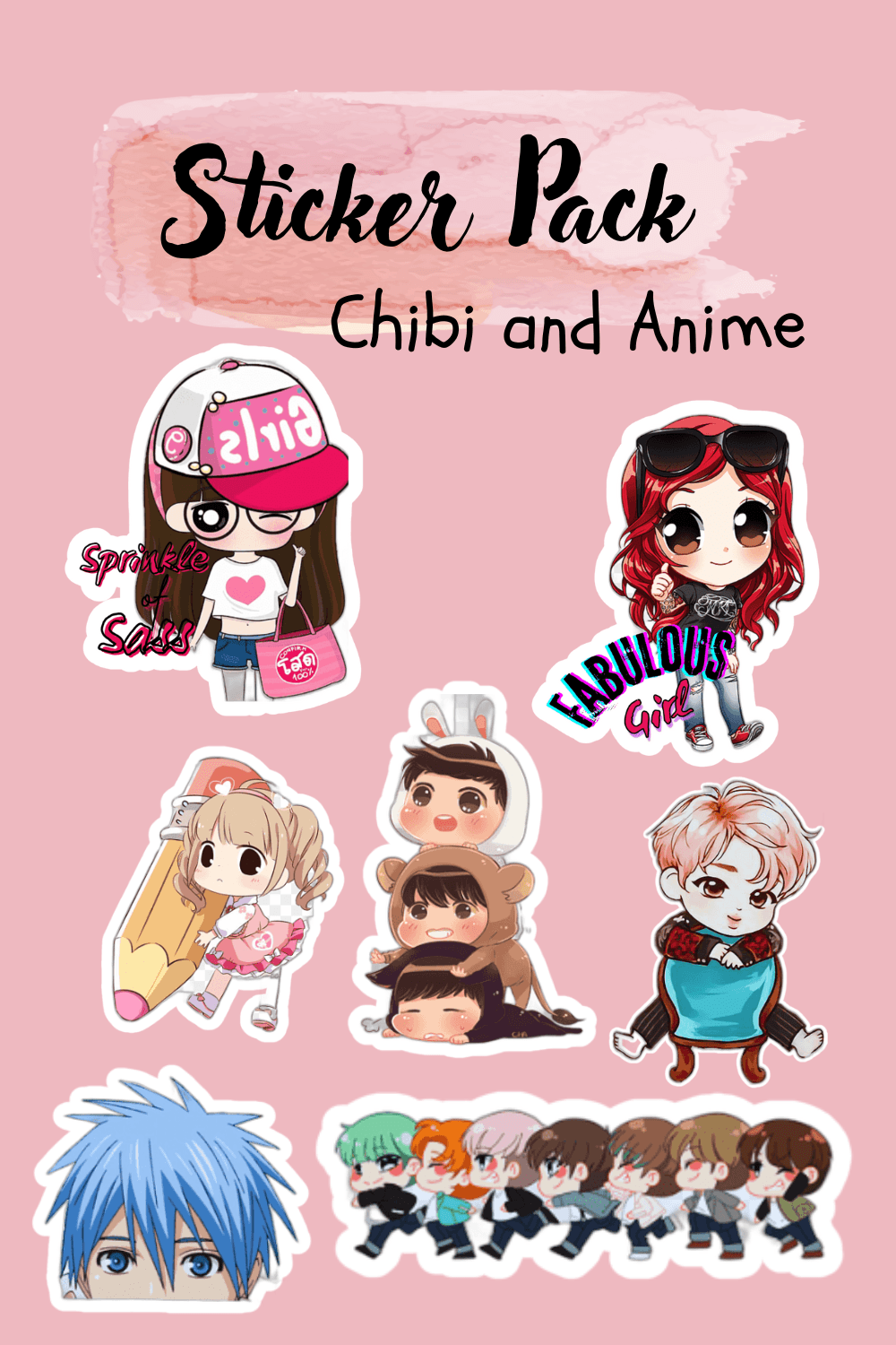 Anime Sticker Pack by aprilrosetabil - Raket.PH