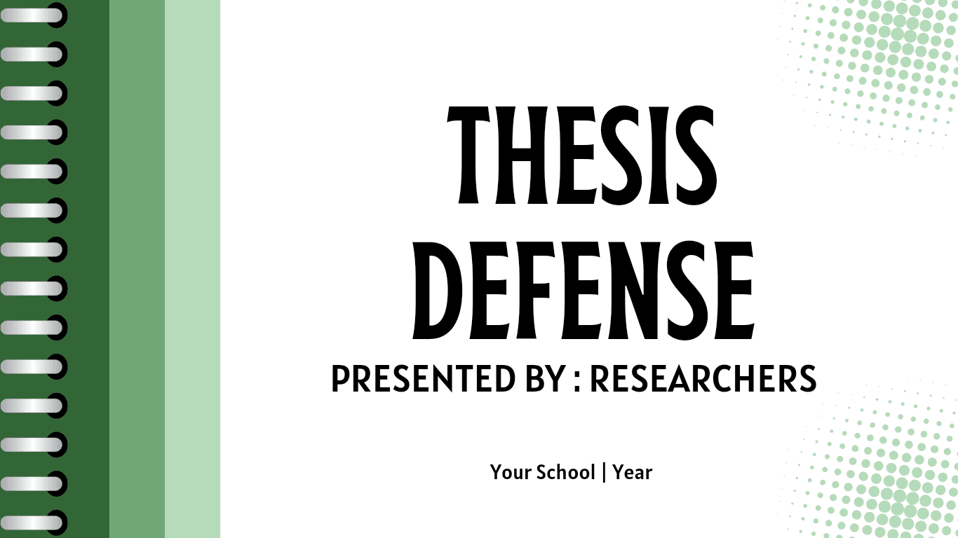 Thesis Defense Examples