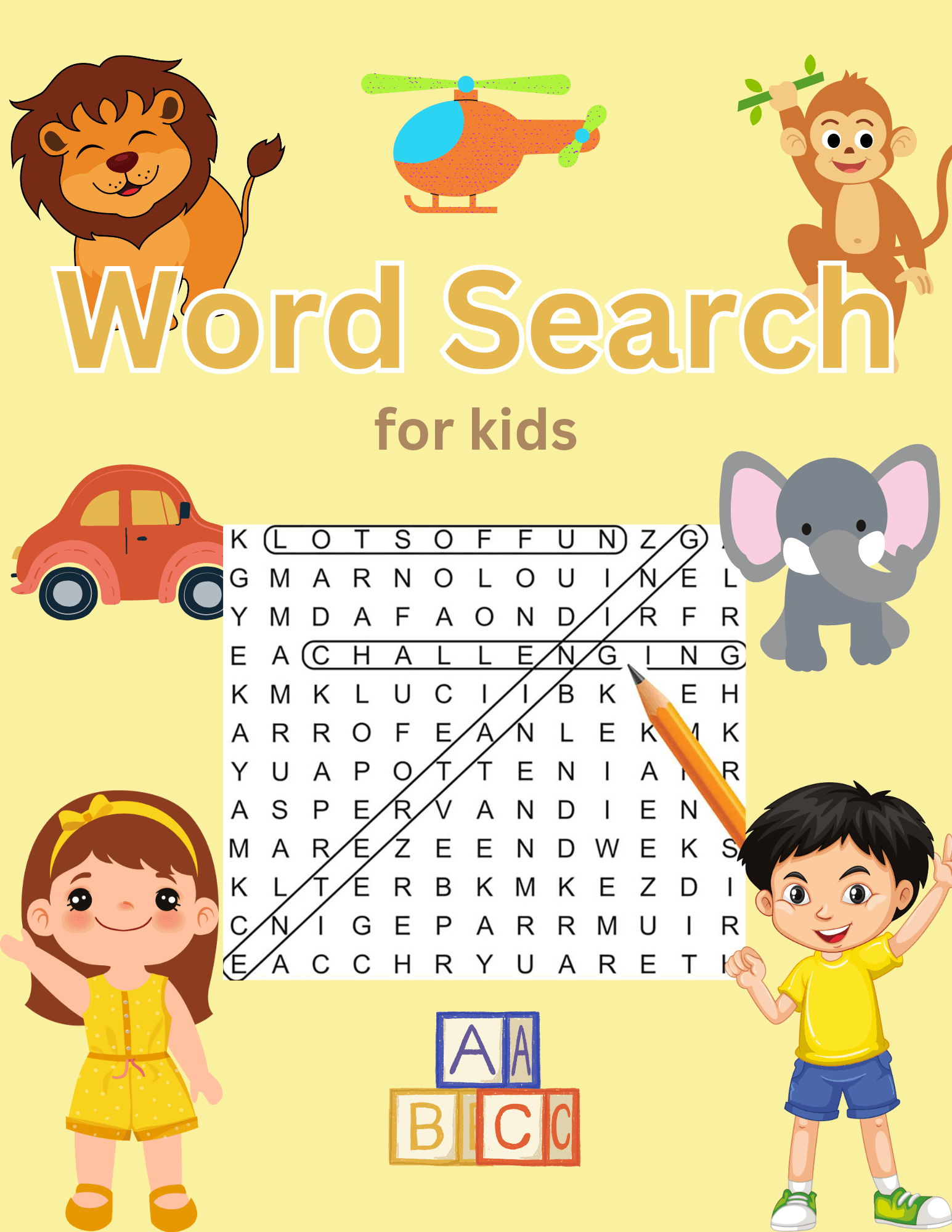 Easy Word Search Puzzles For Kids Vector Winter Season Word Search