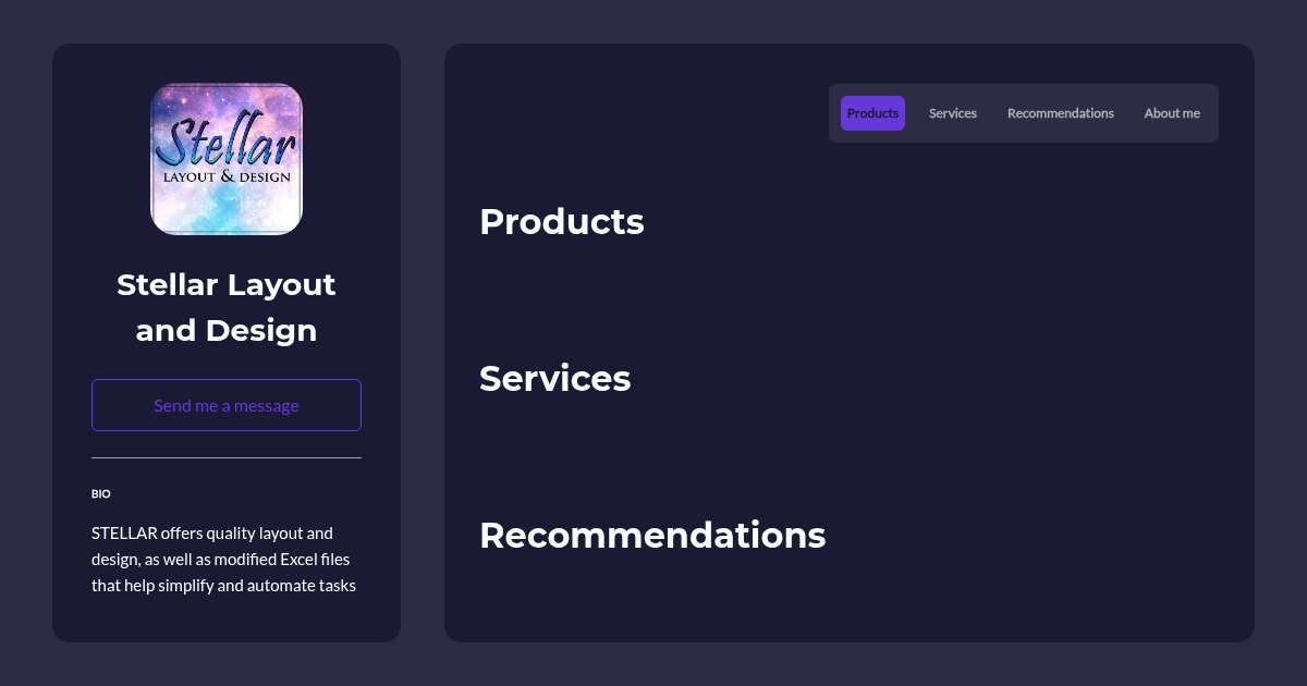 Stellar Layout and Design