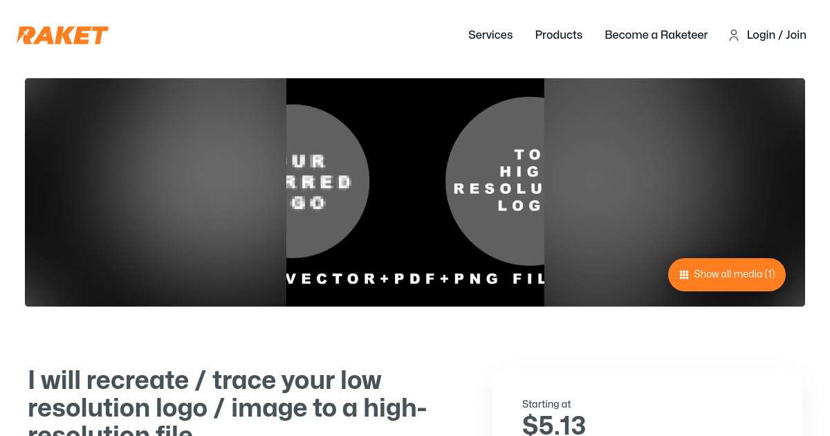 Resolved Logo I will recreate / trace your low resolution logo / image to a high ...