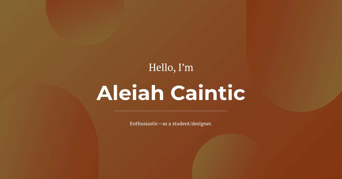 Aleiah Aleiah Caintic