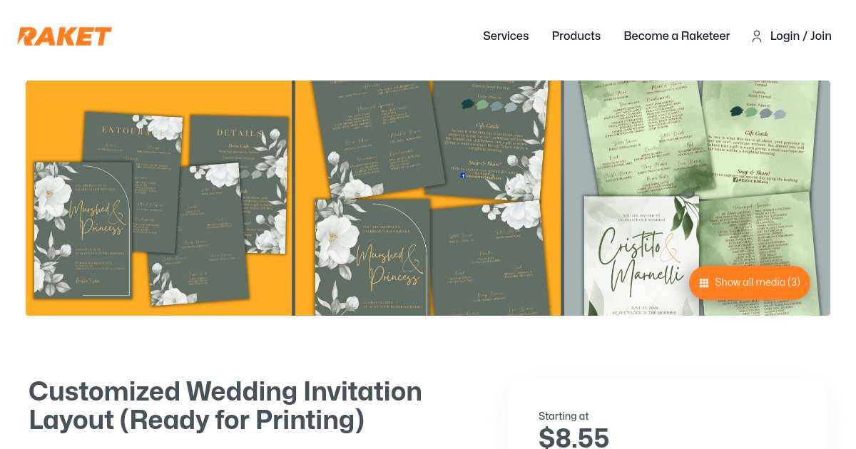 Customized Wedding Invitation Layout (Ready for Printing) by valnicolas