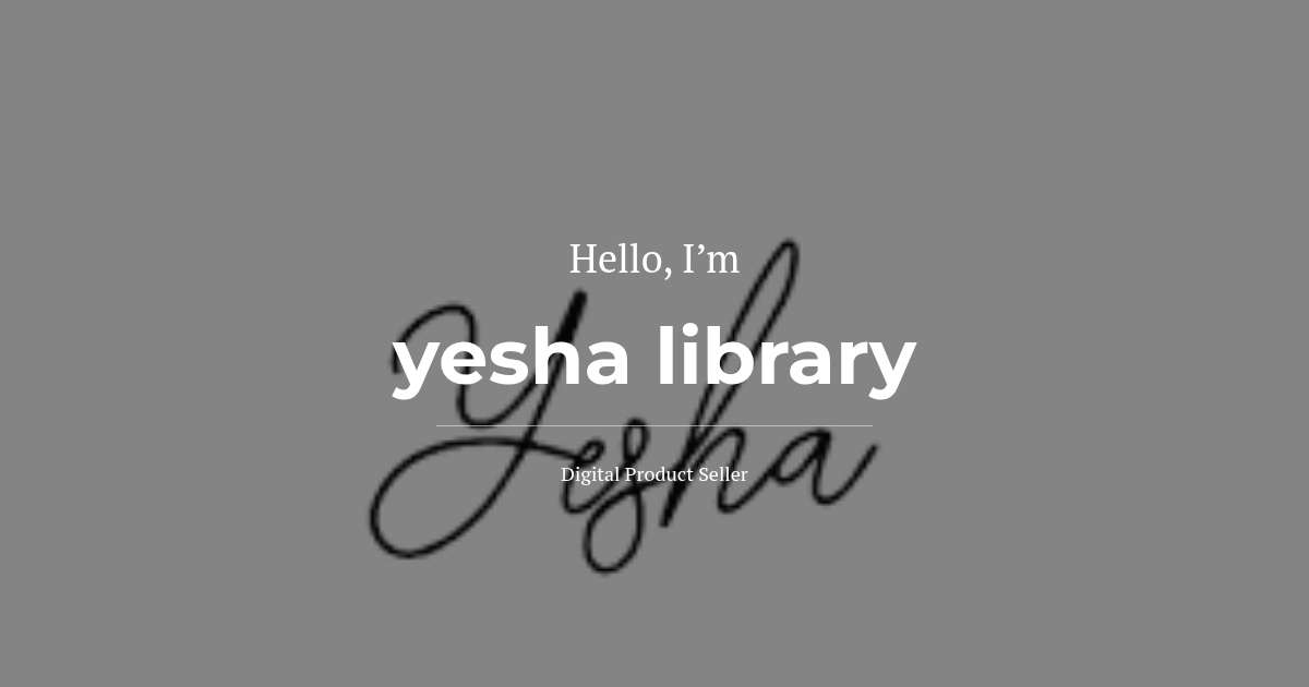 Yshs Library yesha library