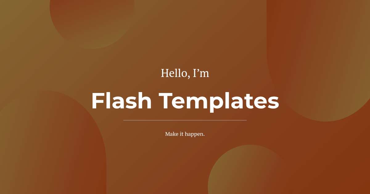 Flash Templates