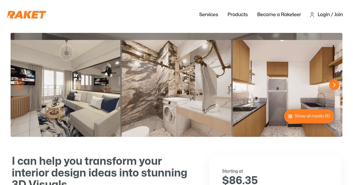 I can help you transform your interior design ideas into a stunning 3D ...