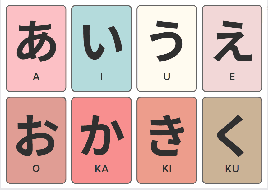 Anese Hiragana And Katakana Flash Cards Kitano - Infoupdate.org