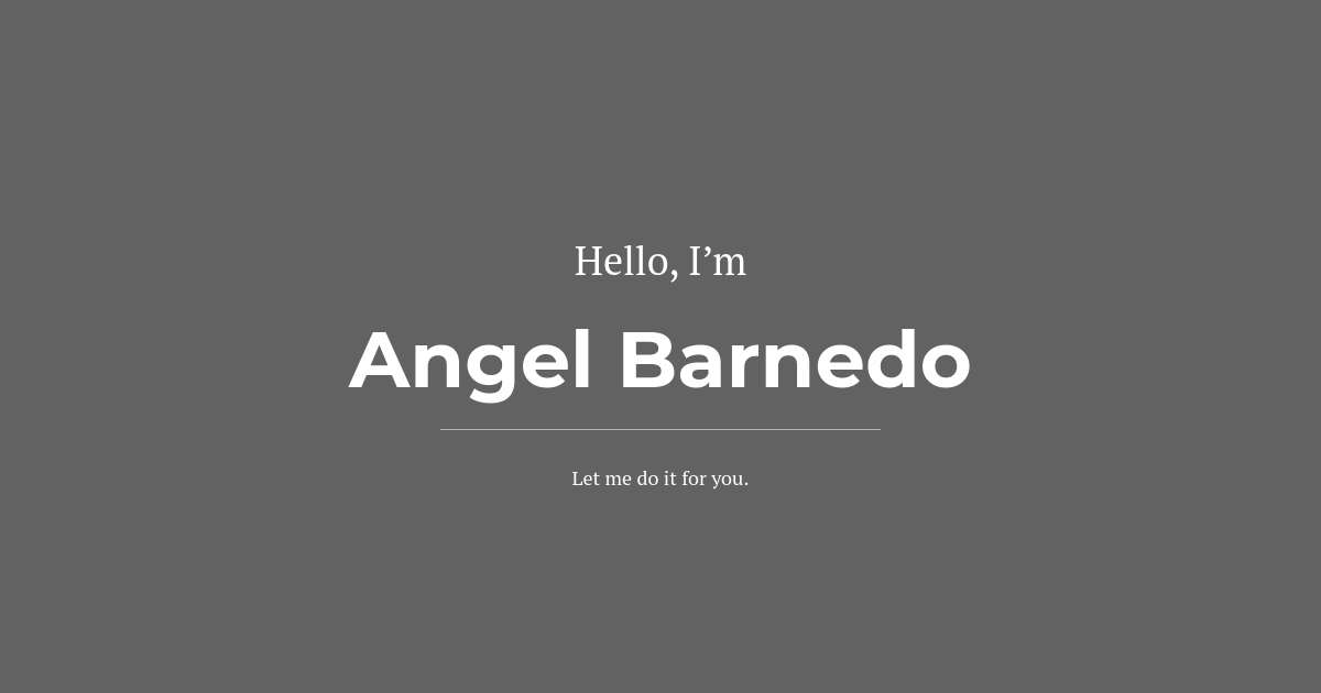 Angel Barnedo