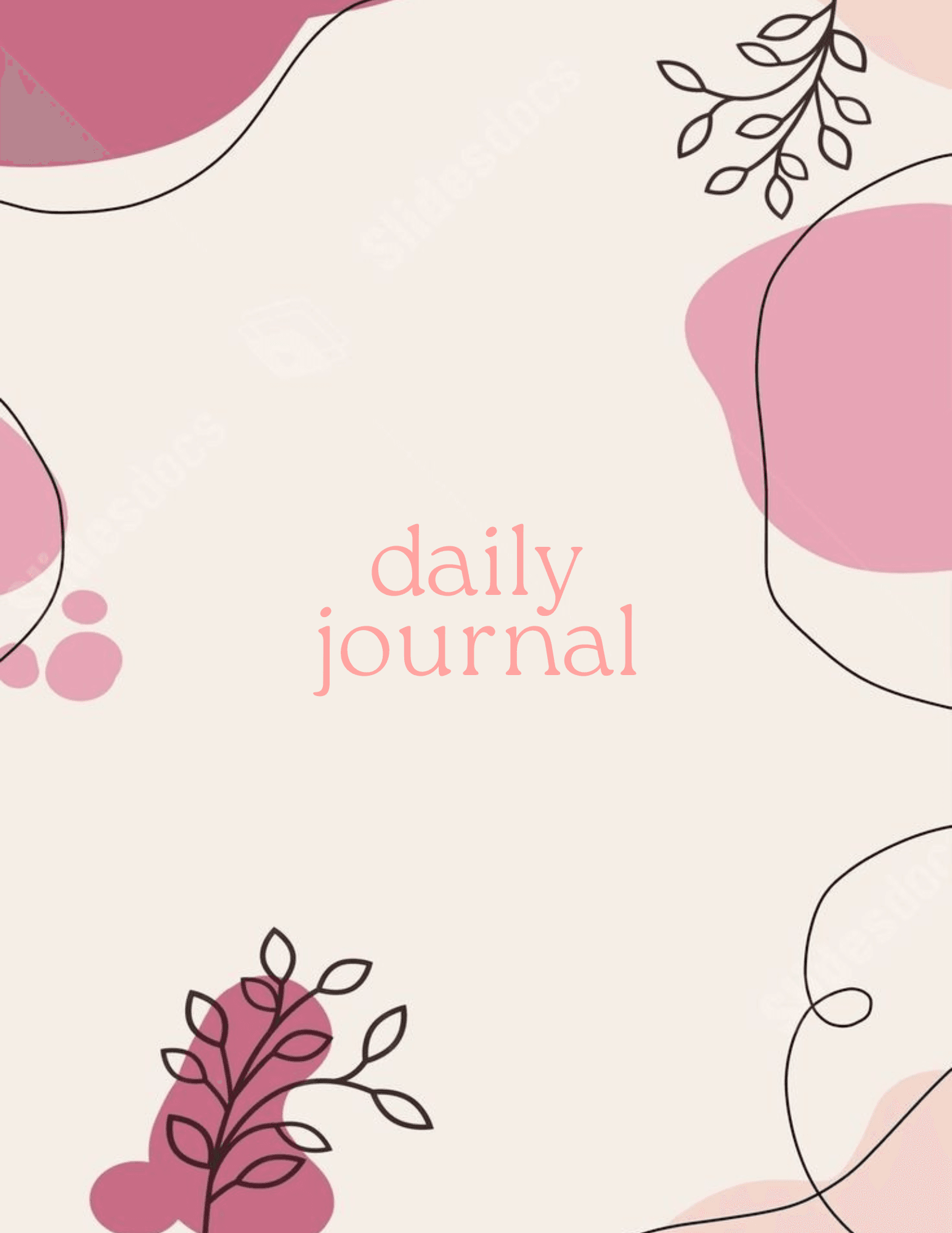 Journal Cover Design Printable