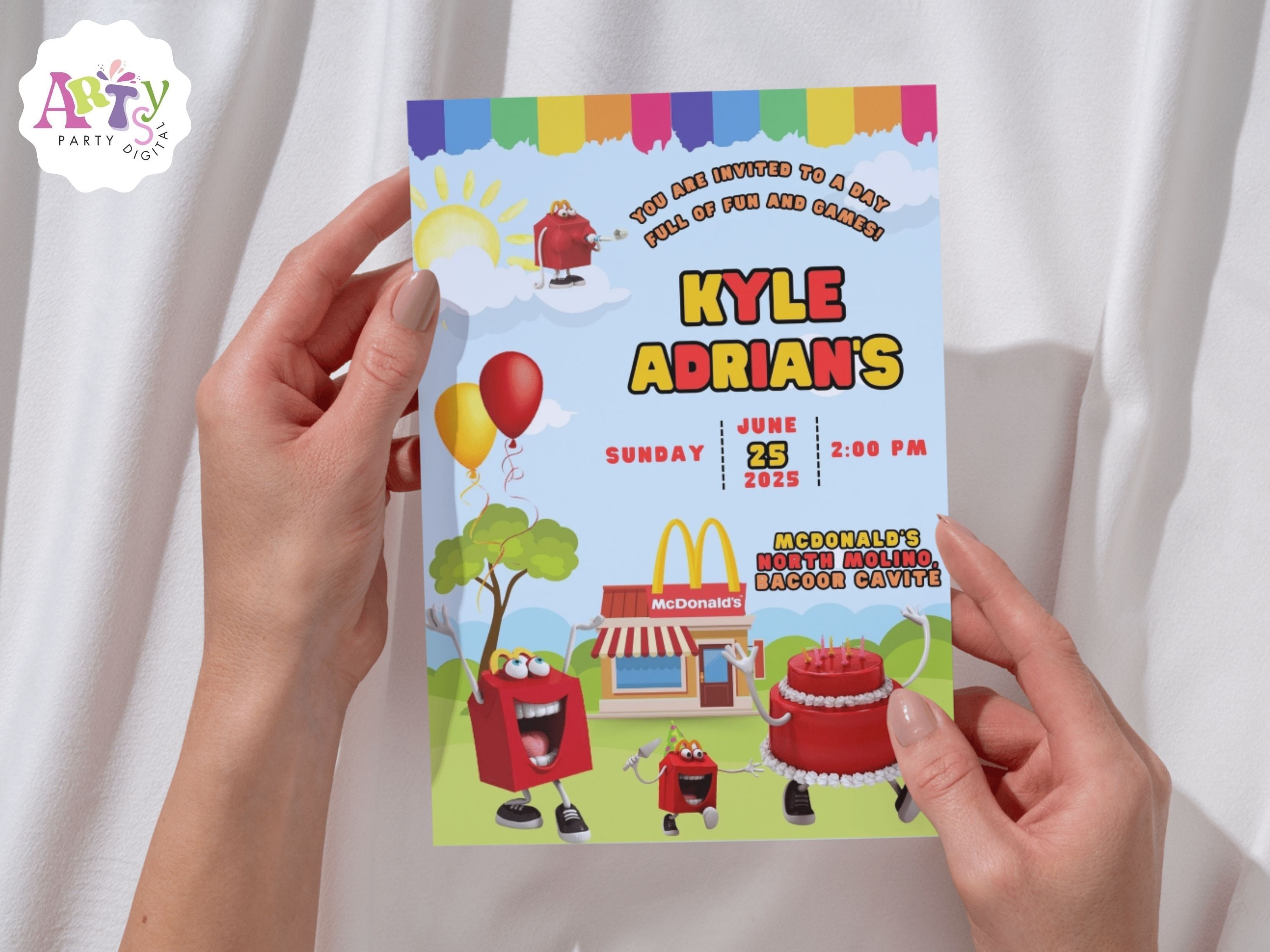 Mcdonalds Birthday Invitations